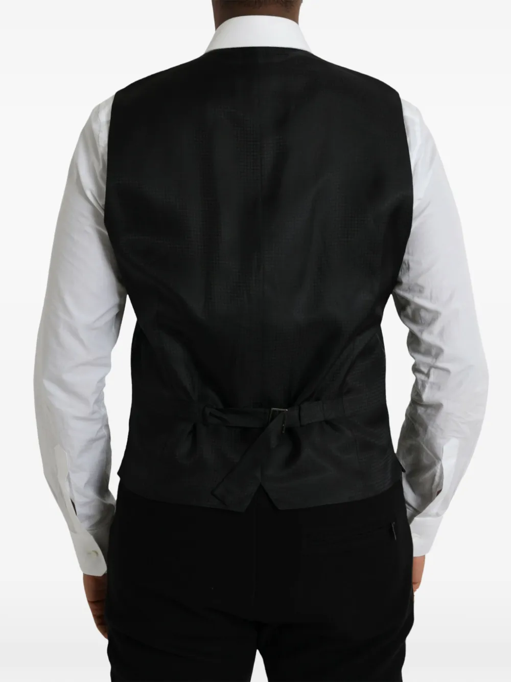 Dolce & Gabbana Gilet met V-hals en knopen Zwart