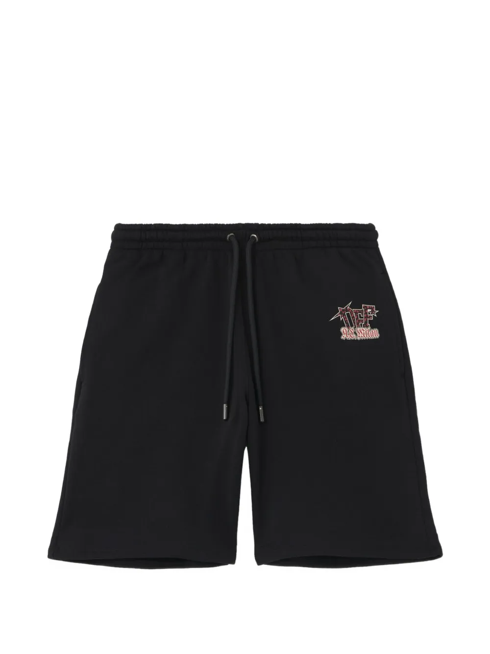 Off-White x AC Milan elasticated-waistband shorts - Nero