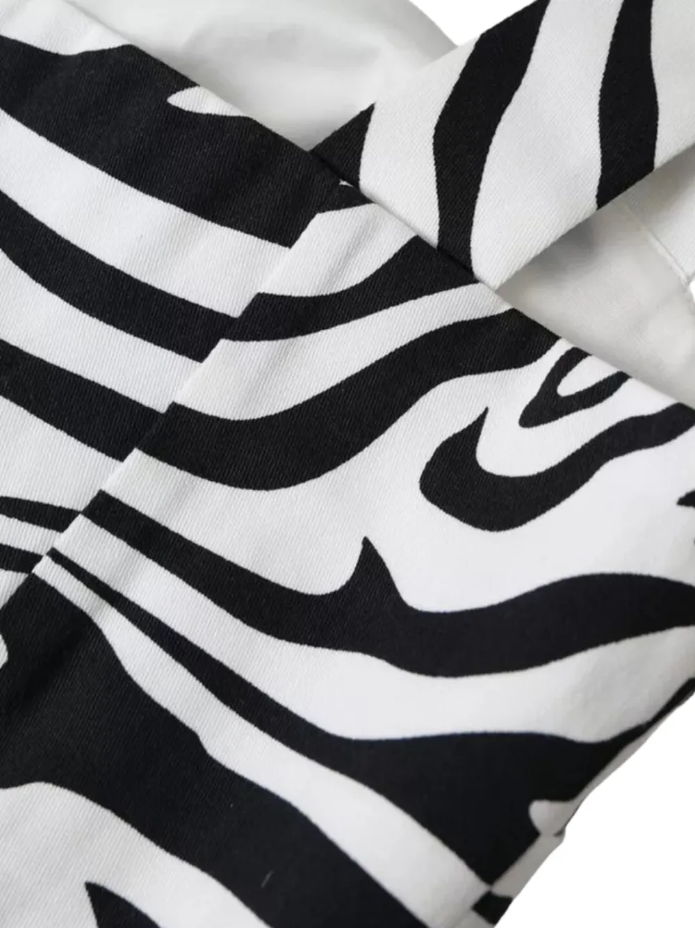 Dolce & Gabbana Cropped top met zebraprint Wit