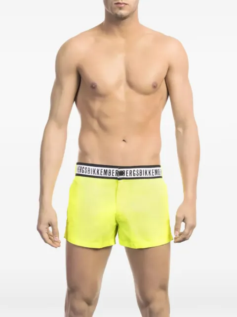 Bikkembergs logo-waistband swim shorts