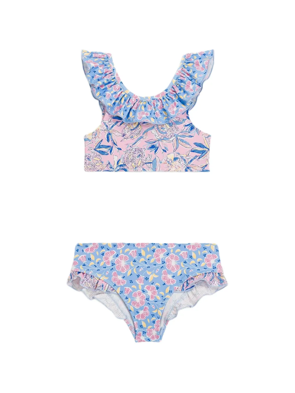 LOUISE MISHA KIDS Costume intero Primavera con ruches - Blu