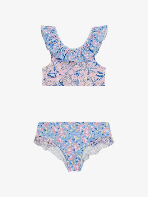 LOUISE MISHA KIDS Primavera 荷叶边连体泳衣