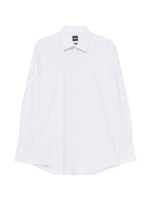 BOSS geometric-print shirt
