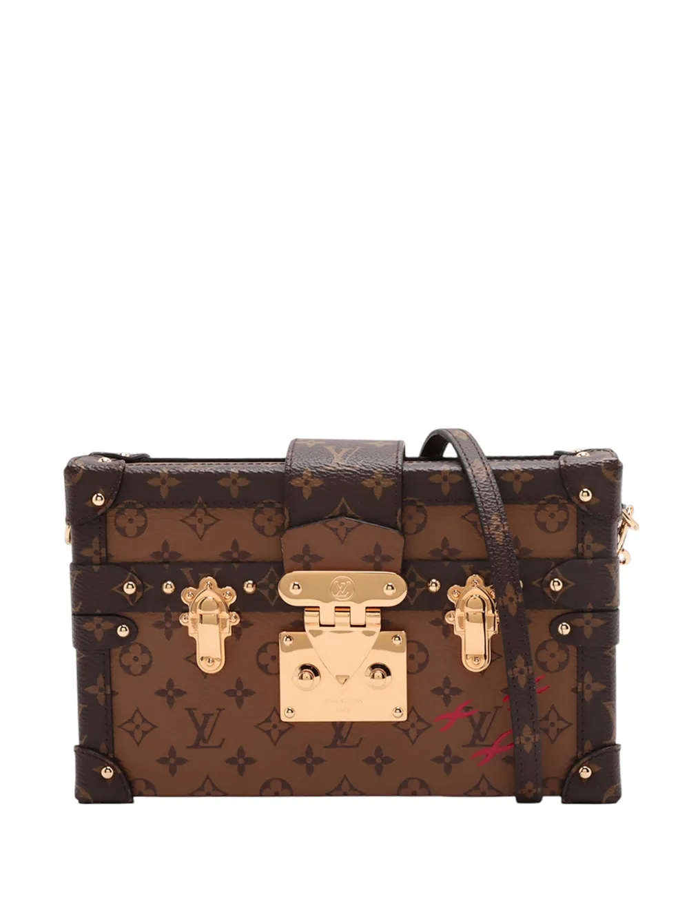 Louis Vuitton Pre-Owned 2021-2026 Monogram Reverse Petite Malle crossbody bag - Braun