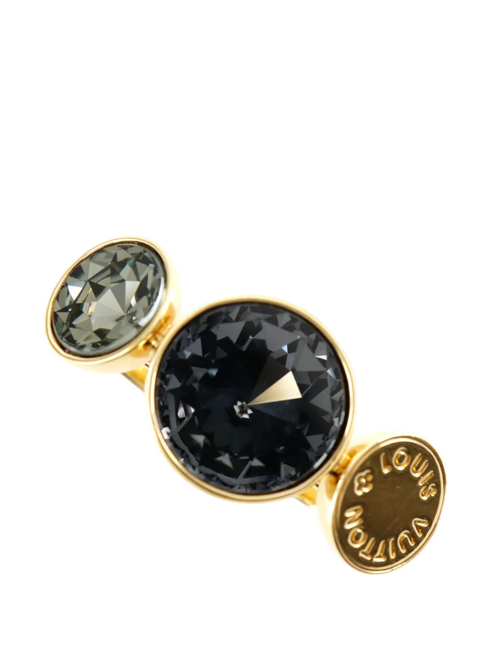  Louis Vuitton Pre-owned Bague Fantaisie Over The Rainbow En Plaqué Or Pour Deux Doigts à Pierres (2013) 
