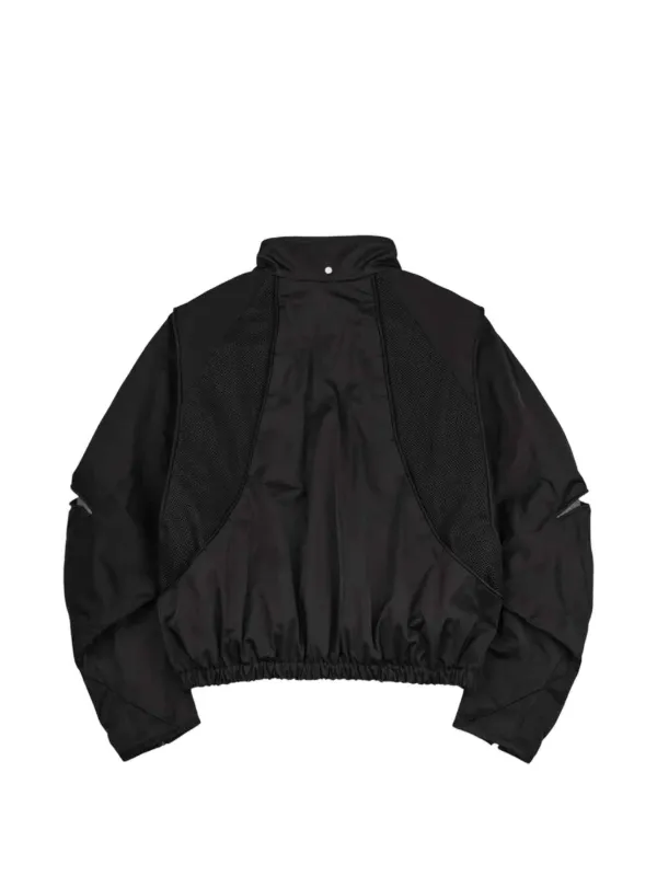 ジャケット・アウター FFFPOSTALSERVICE jacket FFFPOSTALSERVICE Parachute mesh-panelled zip-up Jacket | Black