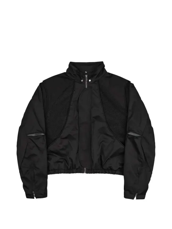 ジャケット・アウター FFFPOSTALSERVICE jacket FFFPOSTALSERVICE Parachute mesh-panelled zip-up Jacket | Black