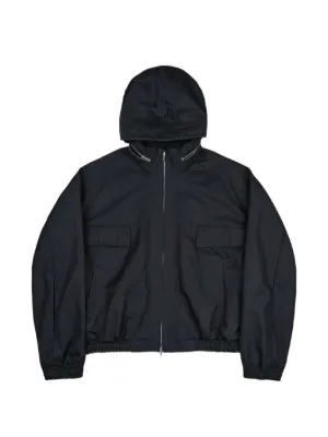 FFFPOSTALSERVICE Storm cut-out Hooded Jacket | Black | FARFETCH