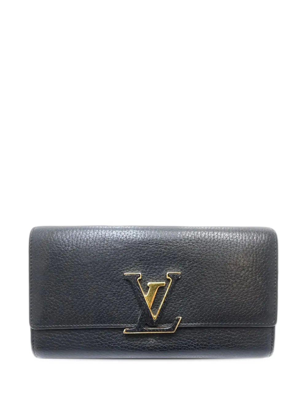 Louis Vuitton Pre-Owned 2016 Taurillon Capucines Wallet long wallets - Nero