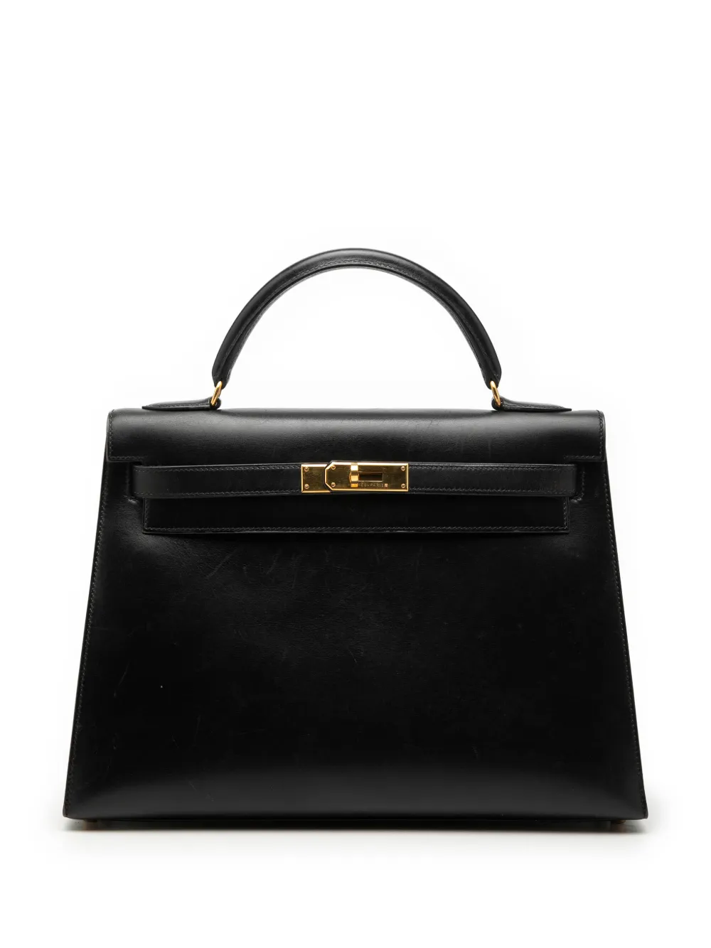 Hermès Pre-Owned 1971 Box Calf Kelly Sellier 32 satchel - Schwarz