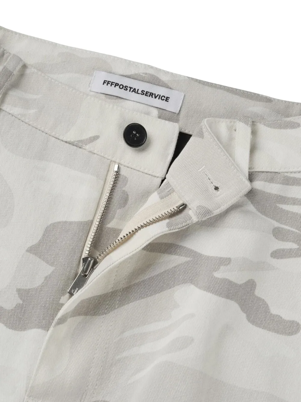 FFFPOSTALSERVICE Engineer cargo broek met camouflageprint Grijs