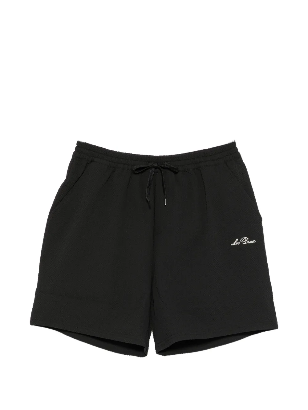 Les Deux seersucker swim shorts - Schwarz
