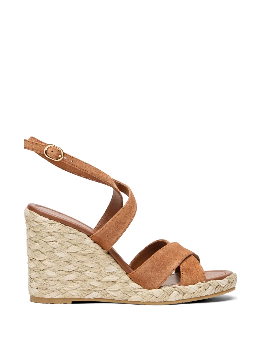 Stuart Weitzman Alyssa crossover-strap sandals Bruin