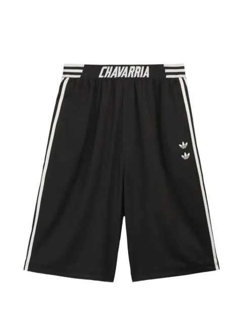 Willy Chavarria x Adidas logo-patch mesh shorts