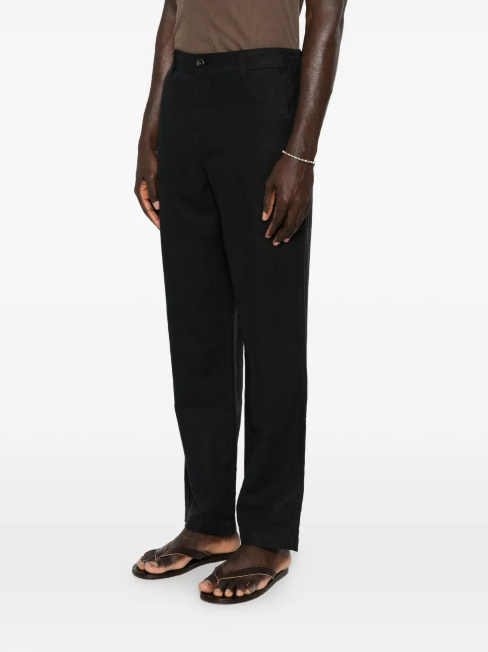 Les Deux Broek met elastische tailleband Zwart