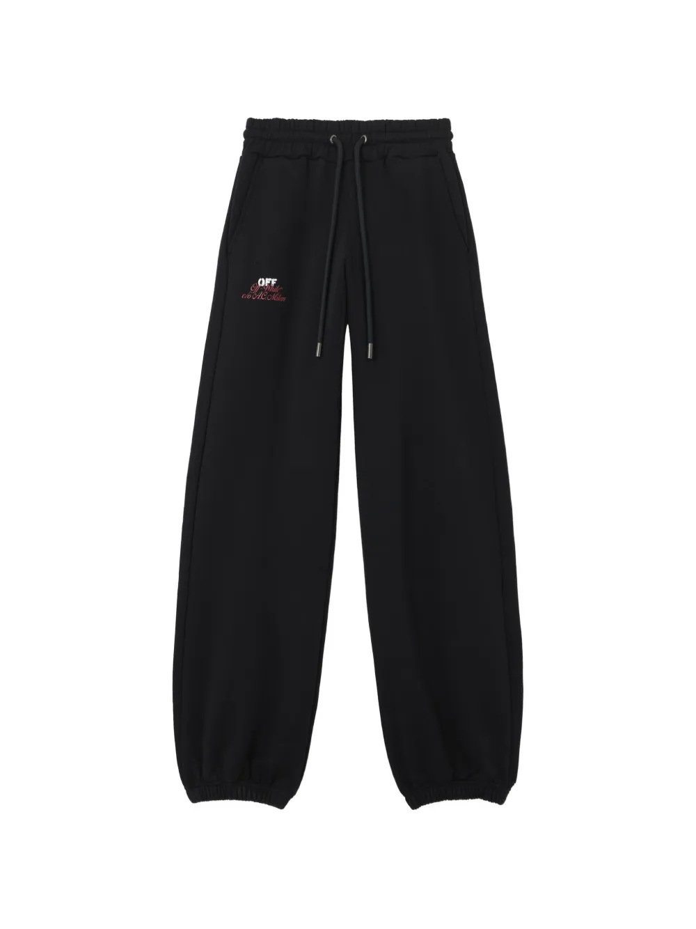 Off-White x AC Milan logo-print track pants - Nero