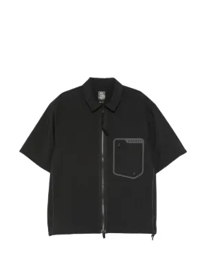 Chrome Hearts zip-up leather-pockets Shirt | Black | FARFETCH CA