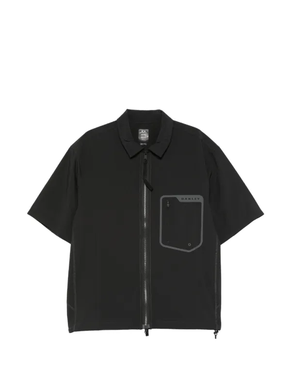 OAKLEY 半袖 フルジップ シャツ ブラック Oakley ジップアップ シャツ | ブラック | FARFETCH JP