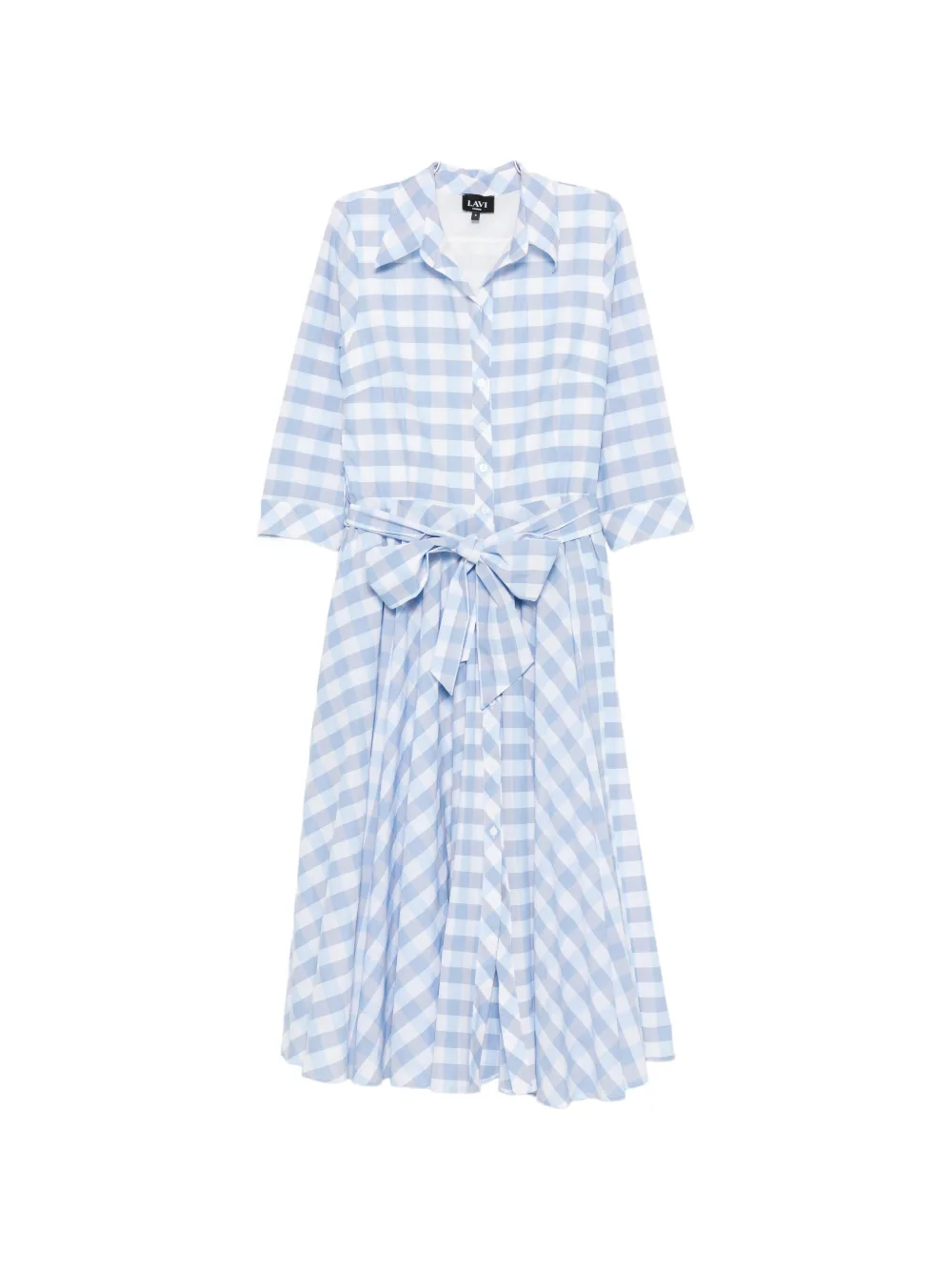 LAVI COUTURE Ninni gingham-check dress - Blu