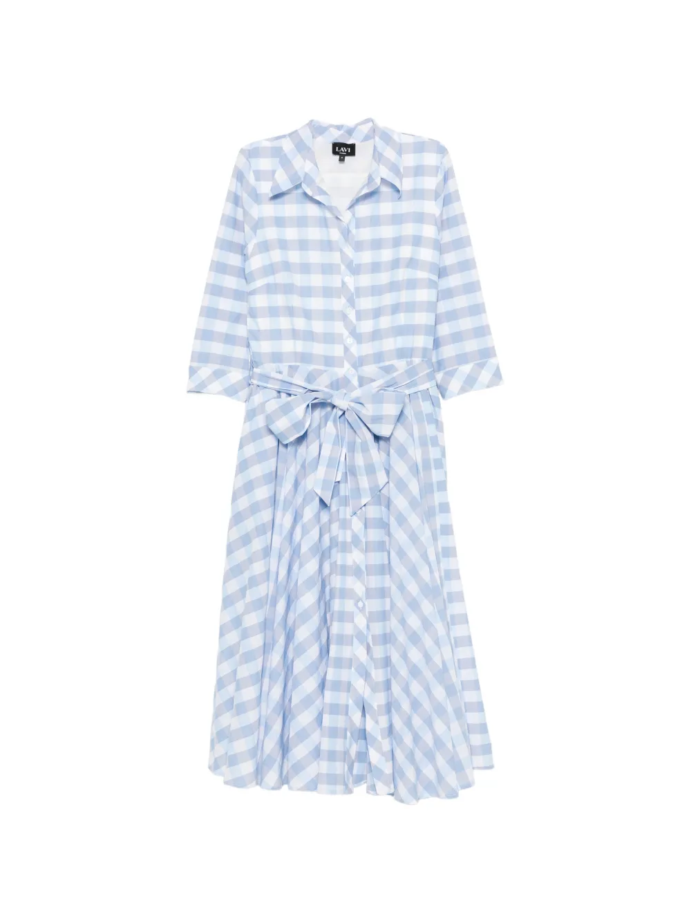LAVI COUTURE Ninni gingham-check dress - Blu