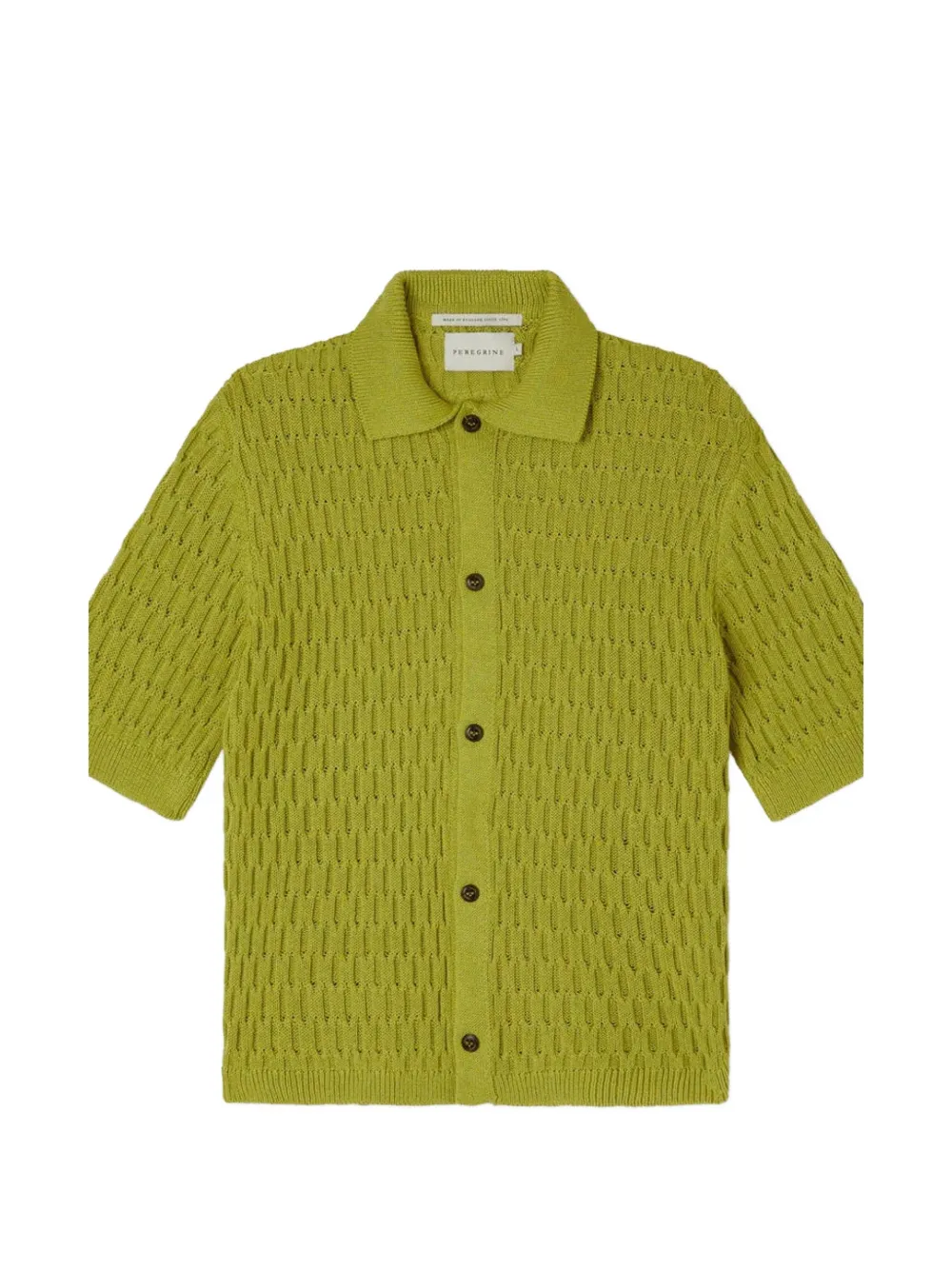 Peregrine honeycomb-knit short-sleeve shirt - Grün