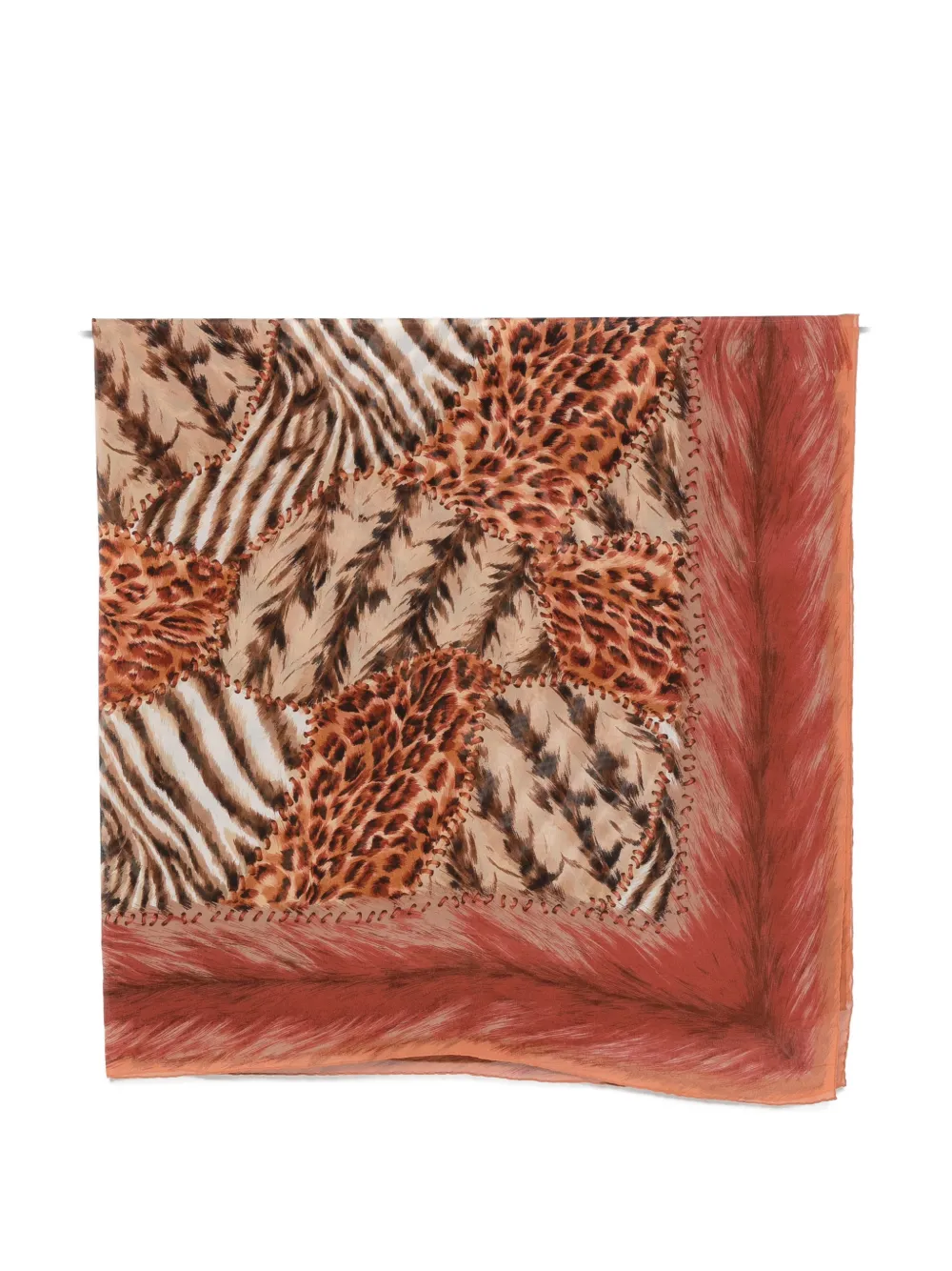 Fendi Pre-Owned 1990s animal-print scarf - Toni neutri