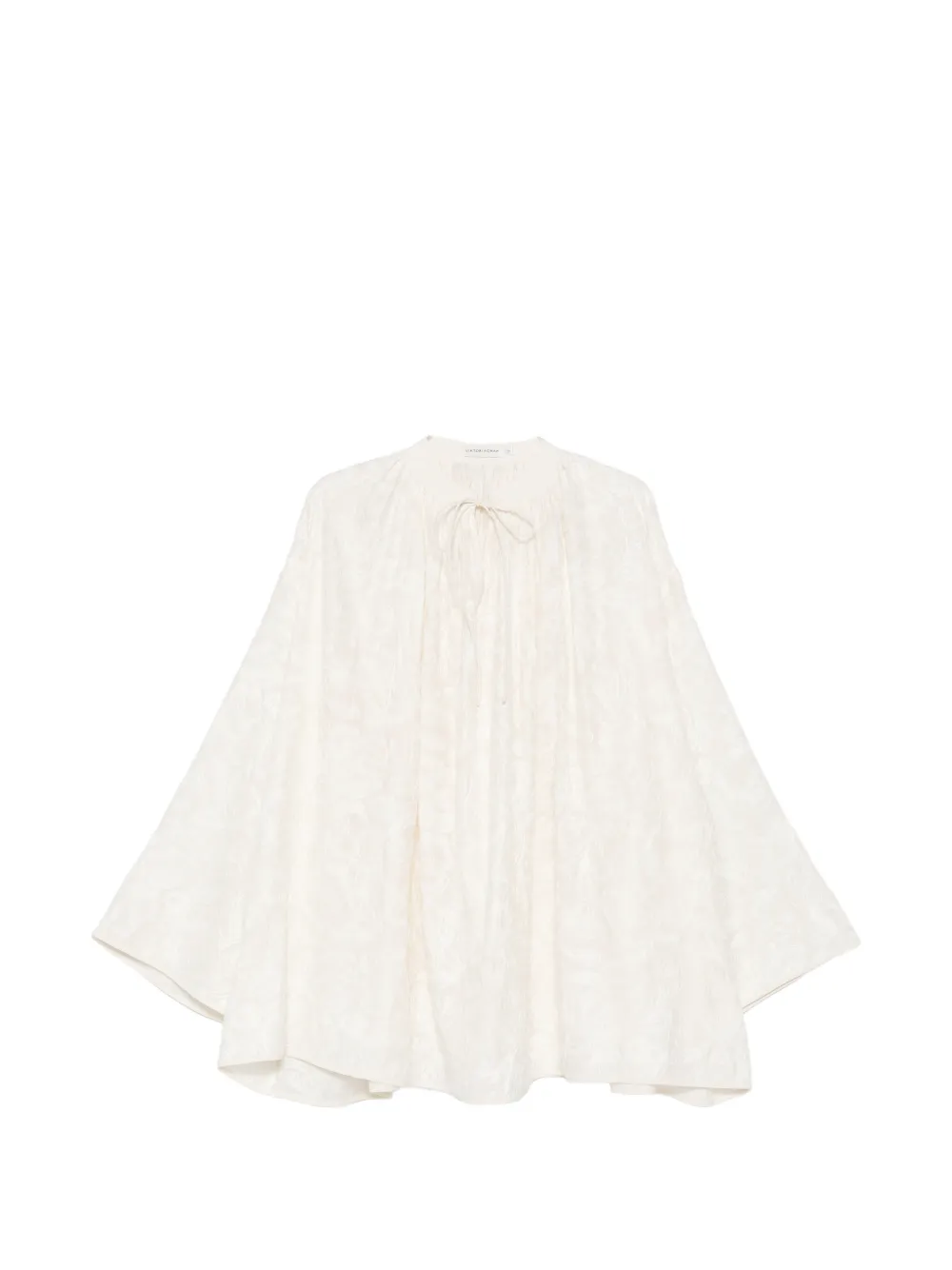 VIKTORIA CHAN paisley-embroidered blouse - Toni neutri