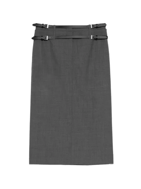 Juun.J belted midi skirt