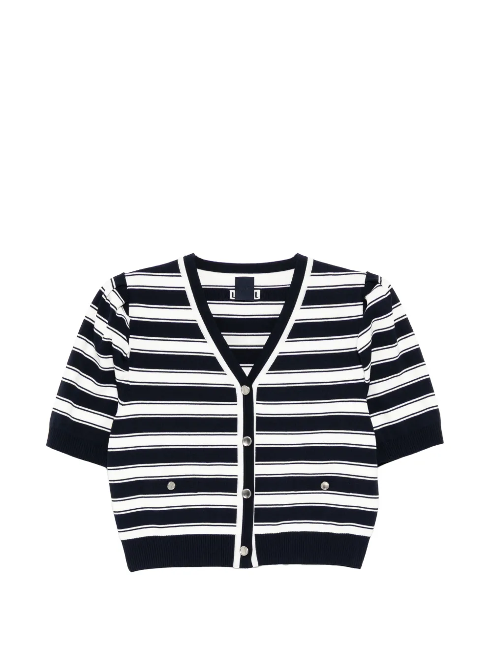 Juun.J striped cardigan - Blu