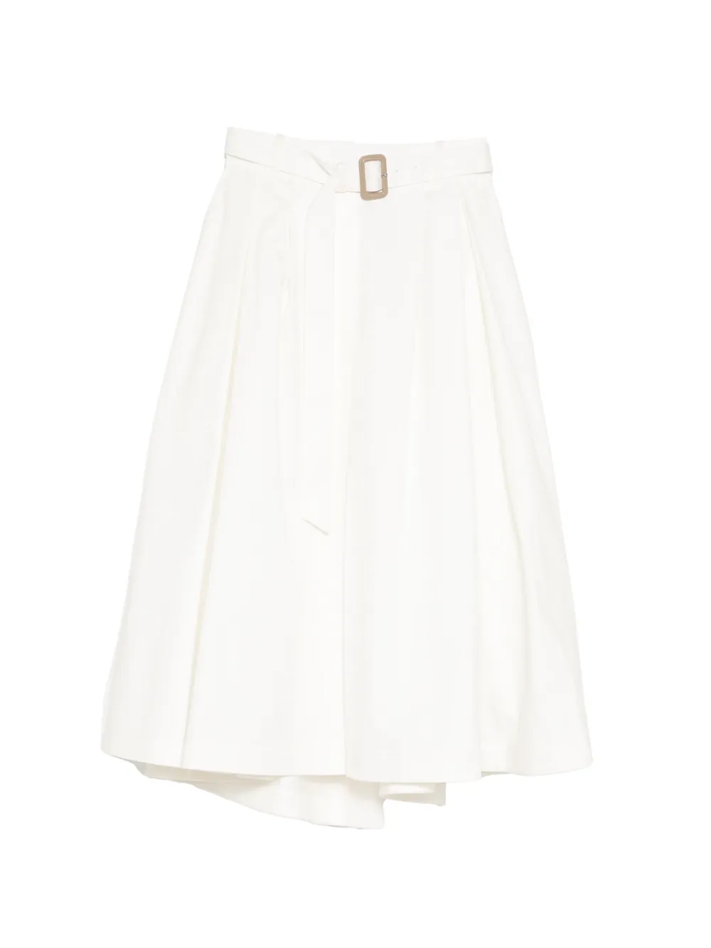 Juun.J cotton midi skirt - Bianco
