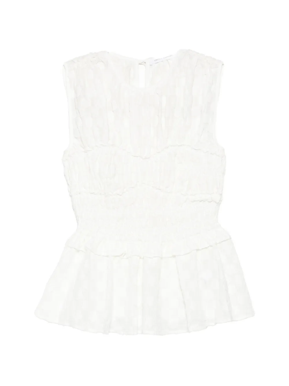 Cecilie Bahnsen Duphy top - Bianco