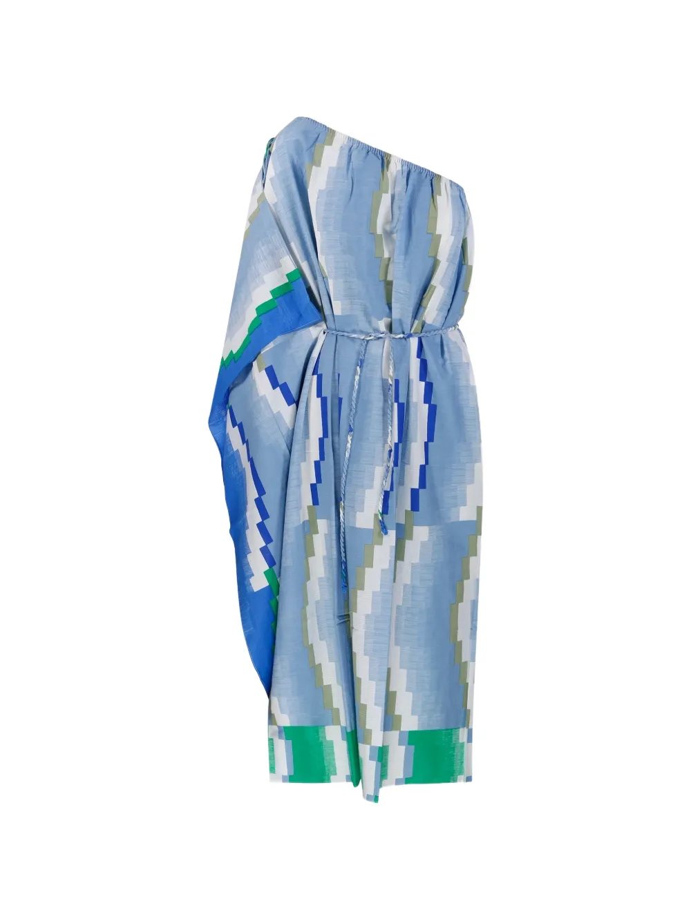 mapoésie Enna Aurore asymmetrische jurk met geometrische print Blauw