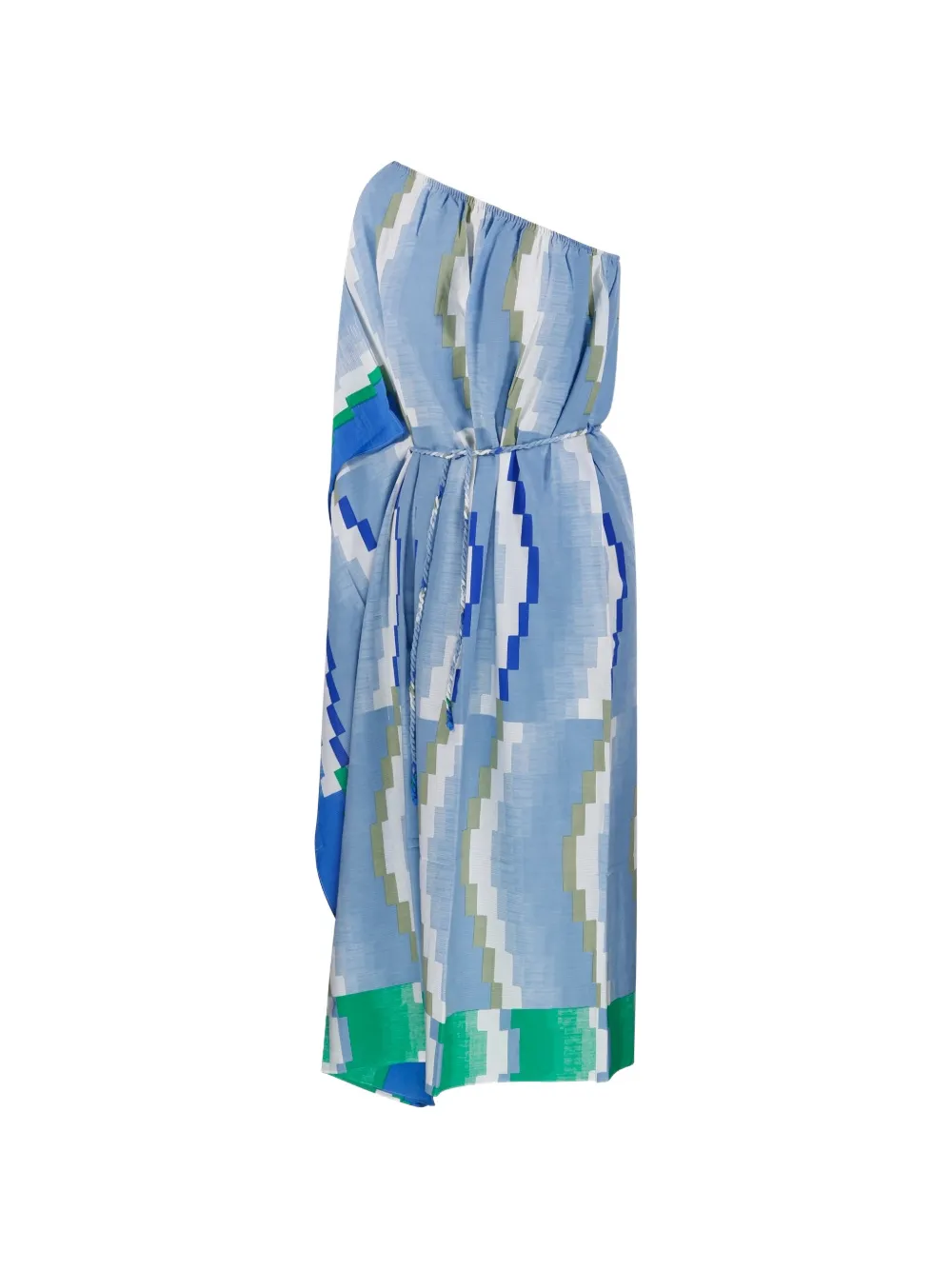 mapoésie Enna Aurore asymmetrische jurk met geometrische print Blauw