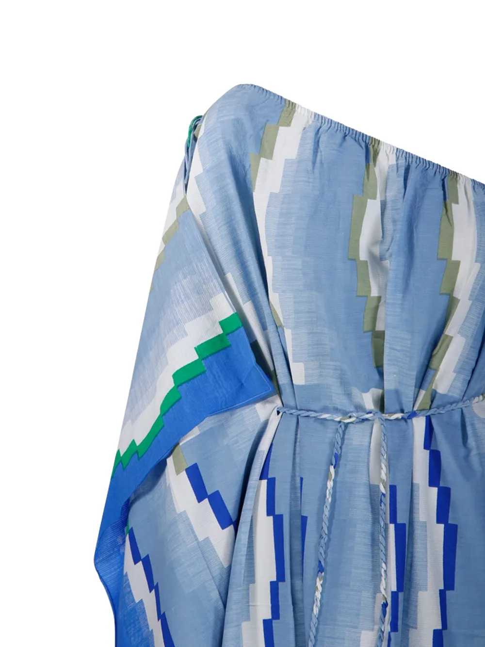 mapoésie Enna Aurore asymmetrische jurk met geometrische print Blauw