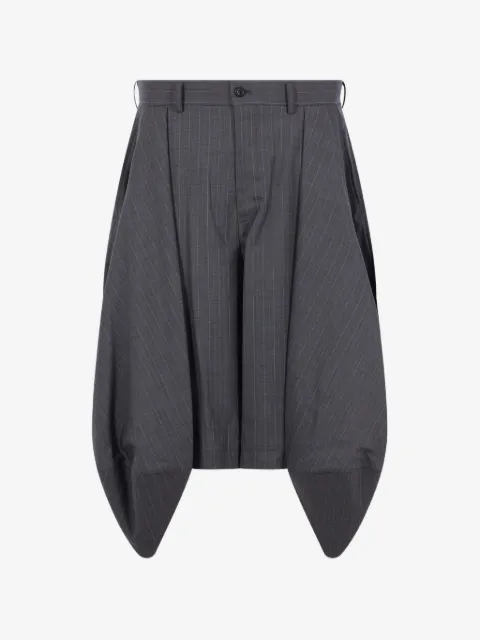 Comme des Garçons Homme Plus pinstripe-pattern draped trousers