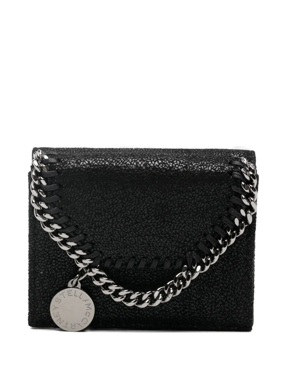 Stella McCartney Falabella chain-trim wallet - Nero