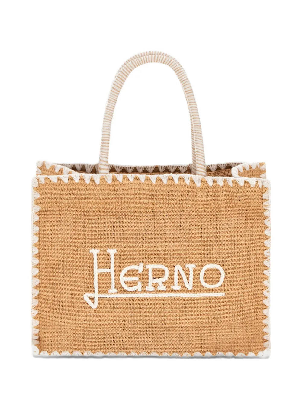 Herno logo-lettering tote bag - Toni neutri