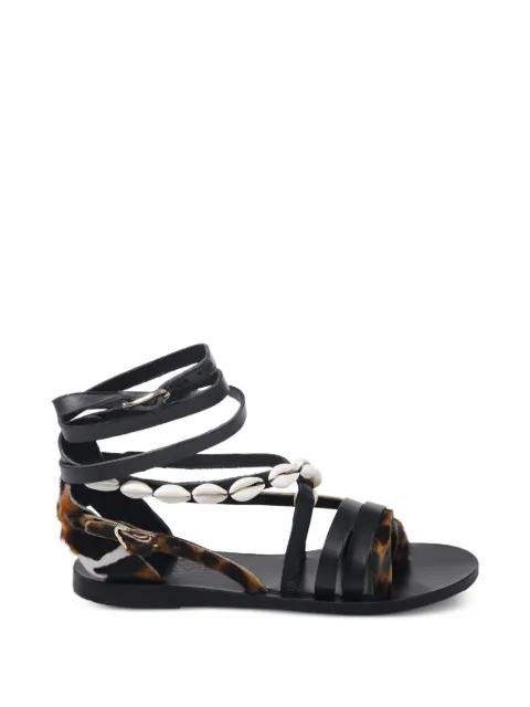 Ancient Greek Sandals Satira shell-embellished sandals