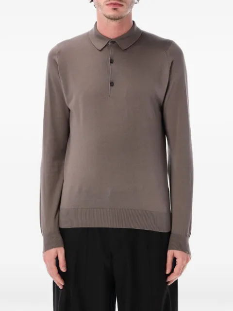John Smedley Bradwell ロングスリーブ ポロシャツ