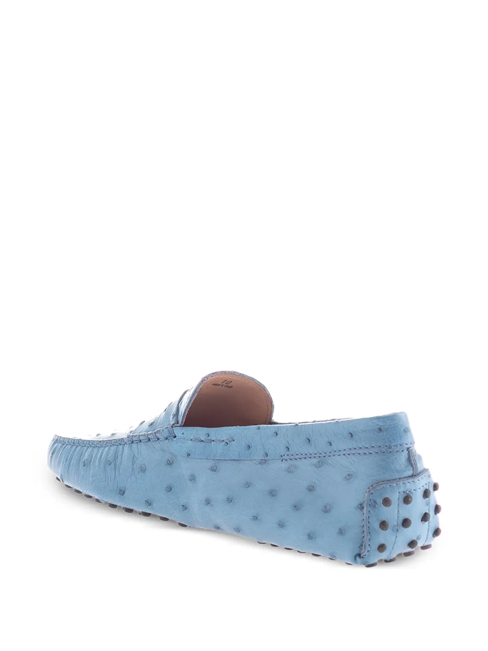 Tod's all-over details leather loafers Blauw