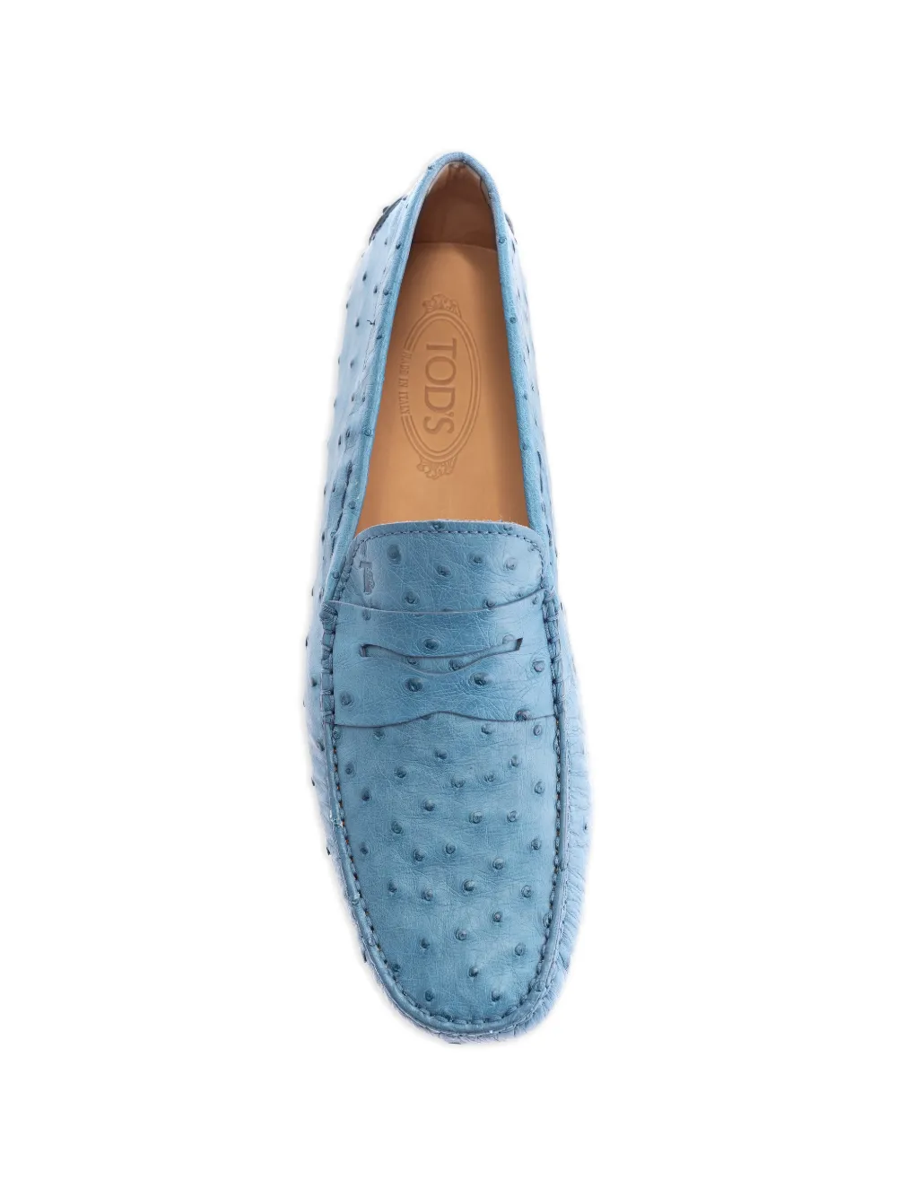 Tod's all-over details leather loafers Blauw
