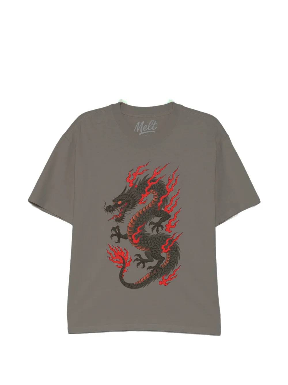 Melt printed T-shirt – Neutrals