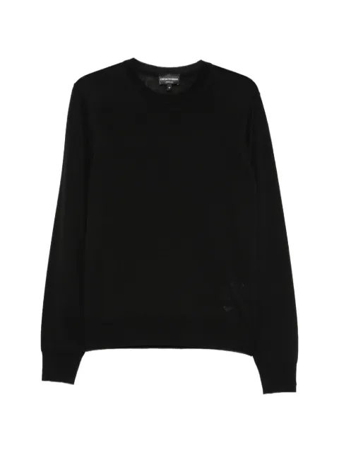 Emporio Armani crew-neck virgin-wool sweater