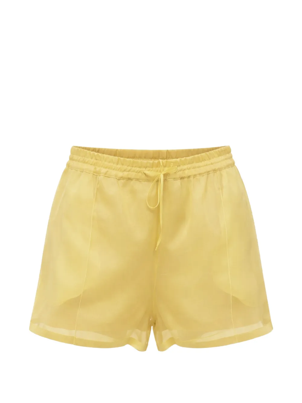 SUPER BLOND silk shorts - Yellow