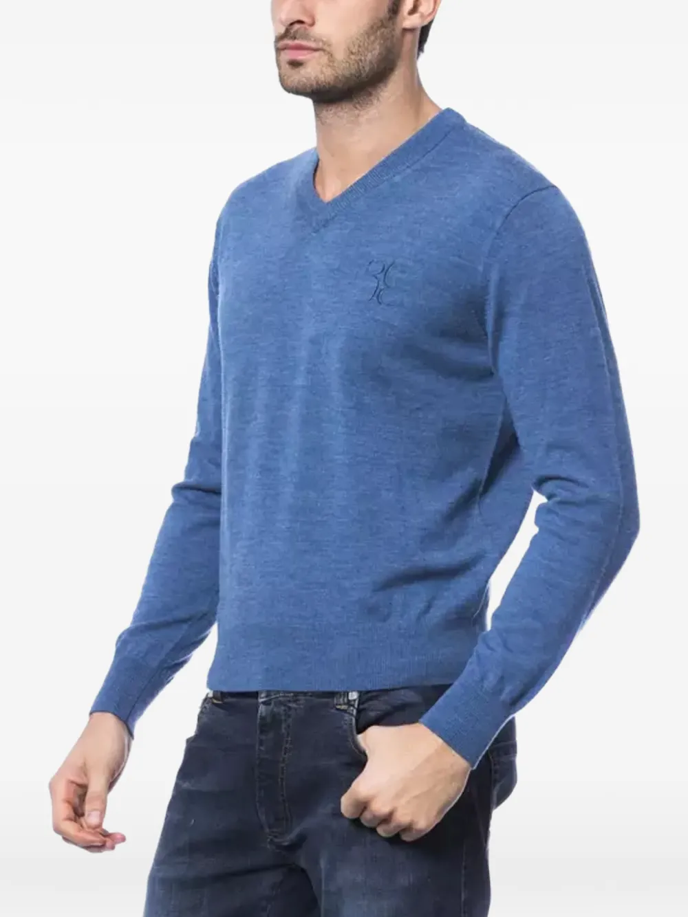 Billionaire Trui met V-hals Blauw