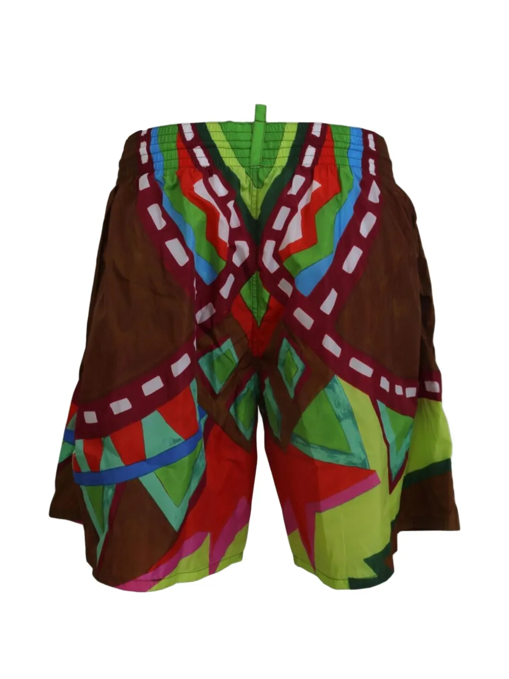 DSQUARED2 Zwembroek met geometrische print Bruin