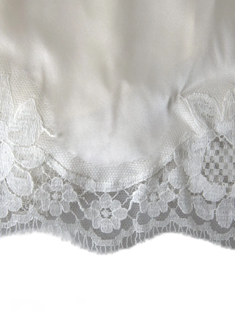 Dolce & Gabbana lace-trim silk-satin camisole Wit