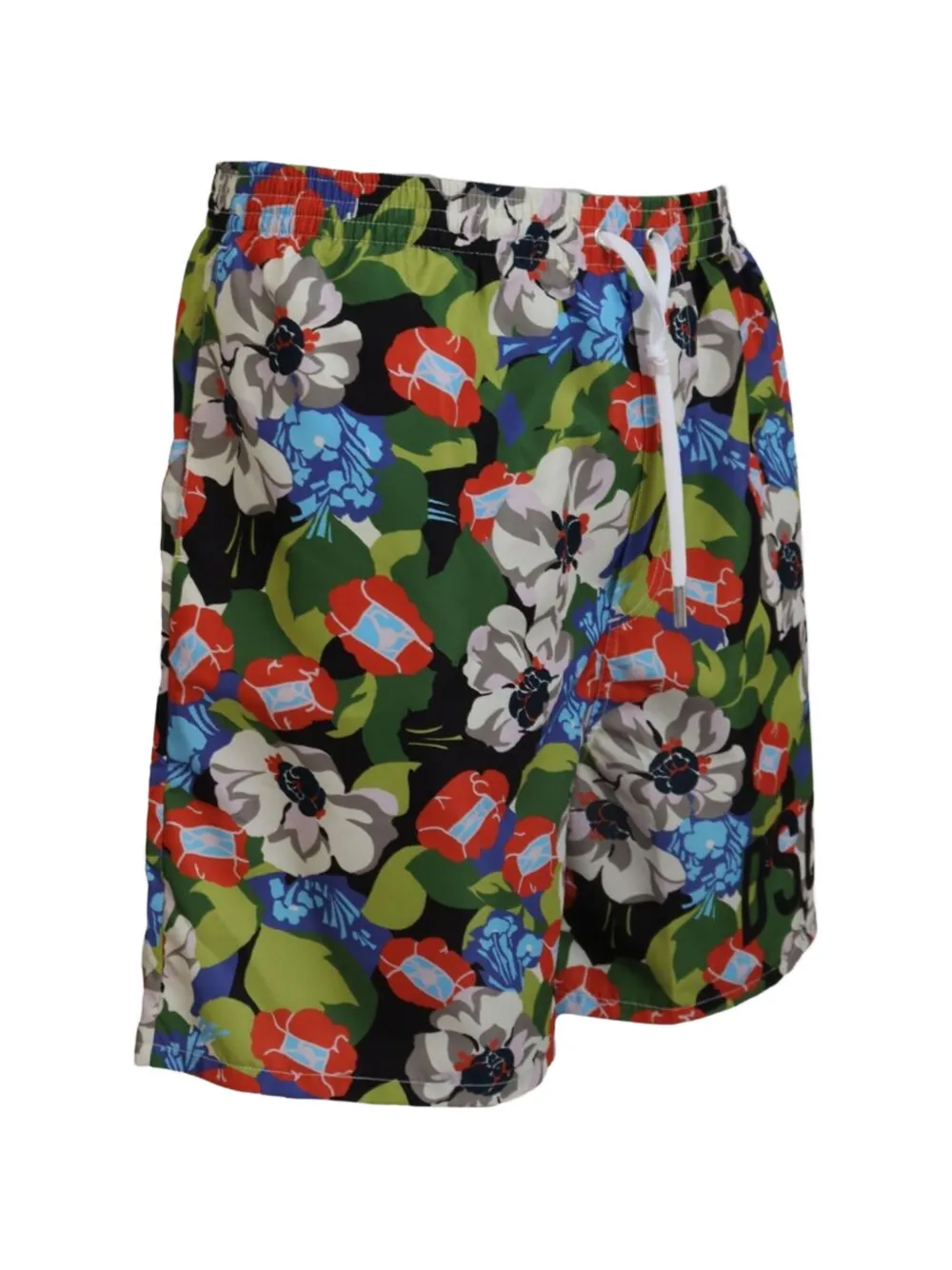Dolce & Gabbana Zwembroek met bloemenprint Groen