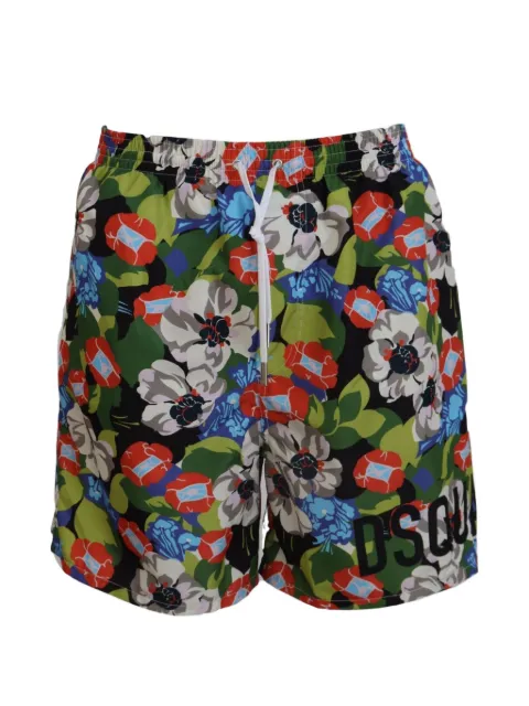 Dolce & Gabbana floral-print swim shorts