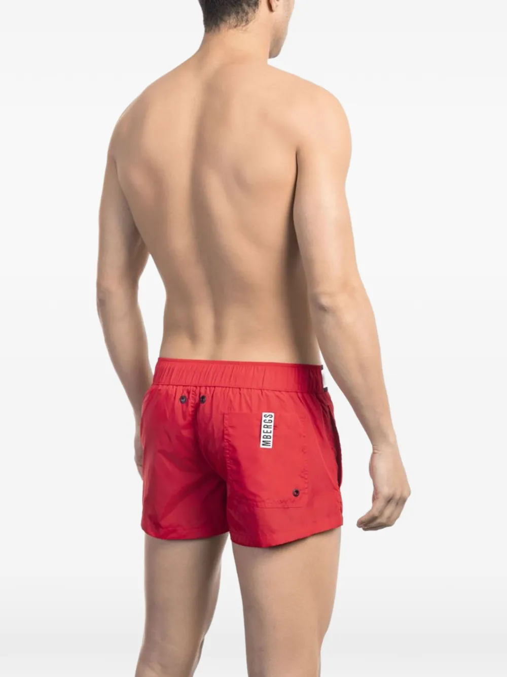 Bikkembergs Zwembroek met logoband Rood